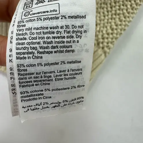 ALLSAINTS Cotton Zadie sparkle knit Tank Top size small