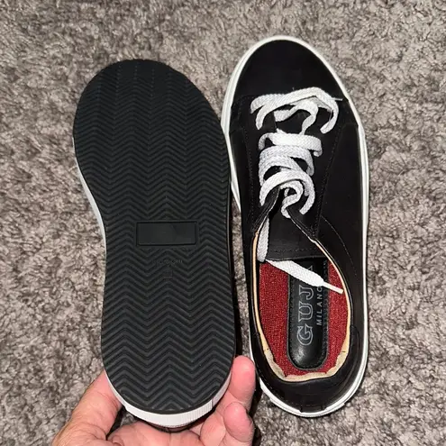 Black and White Athletic Shoes with Minimalist Design Size undefined