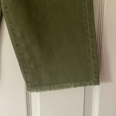 Bermuda Sandrine rose army green,  denim, jean shorts, size 24 NWT