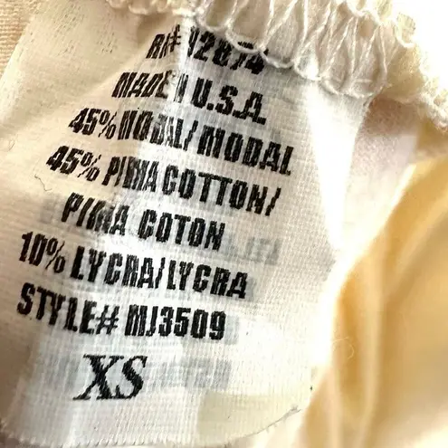 Ella Moss Vintage Y2K Cream Knit Smocked Babydoll Tunic Tank Top