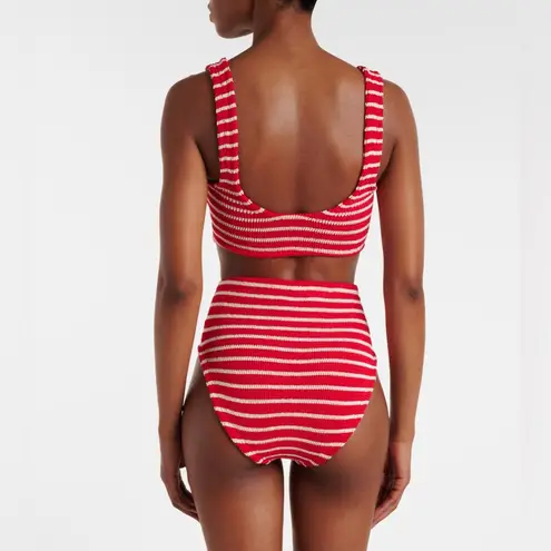 HUNZA G Nadine Bikini Red/White Stripe, BRAND NEW, $255 Red Size undefined