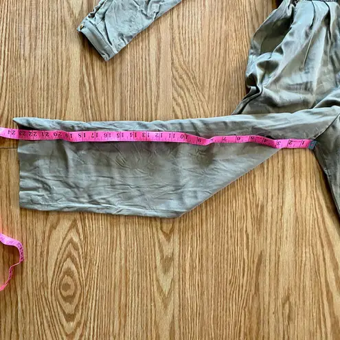 Maggy London Vintage Khaki Minimal Western Jumpsuit Womens 0