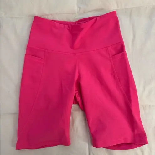 Old Navy neon pink biker shorts