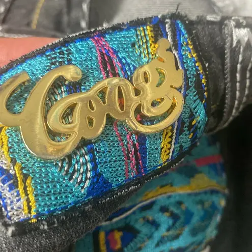 COOGI 101-041747 7/8 25 WASHED BLACK STRAIGHT LEG W/TOP STITCHING&CONTRAST CUFF