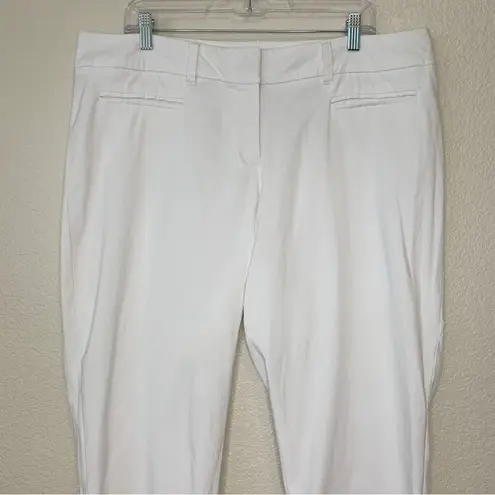 Lane Bryant  White Stretch Capri Pants