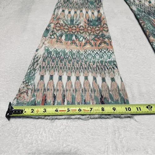 Brazilian John John Multicolor Distress Pants and flared leg Jeans Green Size 6