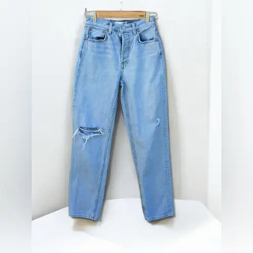 DENIM FORUM FROM ARITZIA THE 90S BOYFRIEND HIGH LOOSE 30L Jeans Blue Size 24