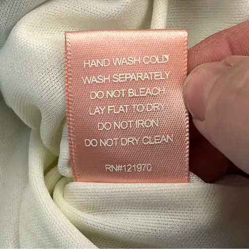 Love Colette Off The Shoulder Maxi Dress Blue White Floral Womens Size Medium