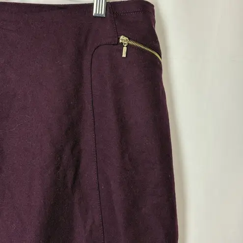 Esprit NWT Mini Skirt Wool Blend Burgundy Classic Winter Work Office Mod Size 10