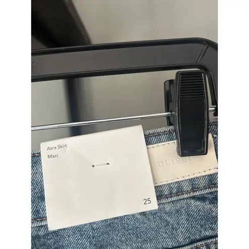 DL1961 Asra Denim Maxi Skirt Aged Mid Womens Size 25