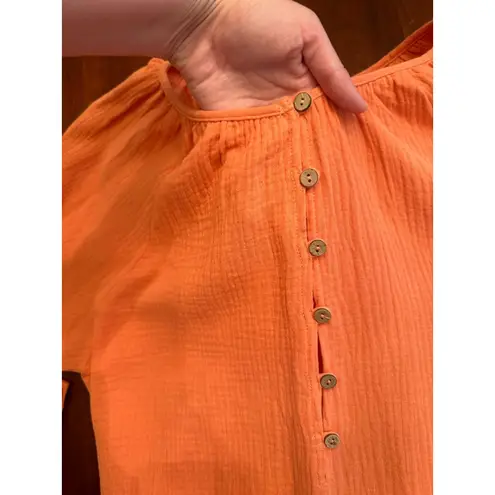 easel Medium NWT Tangerine Know It Romper