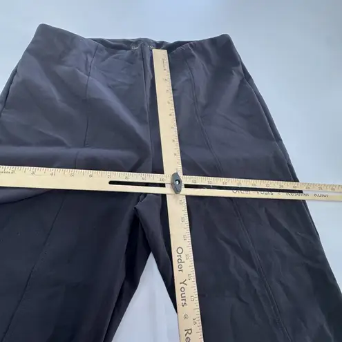 House of Harlow 1960 Pants Womens 12 Flare Stretch Pull On High Rise Slit Hem Black