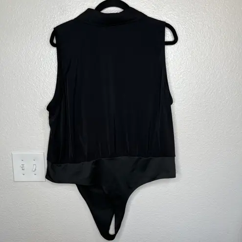 Melrose and Market Black Sleeveless Bodysuit 3X
