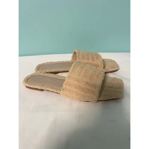 Womens Samara Fringe Slip On Casual Flats Shoes Tan Size 6