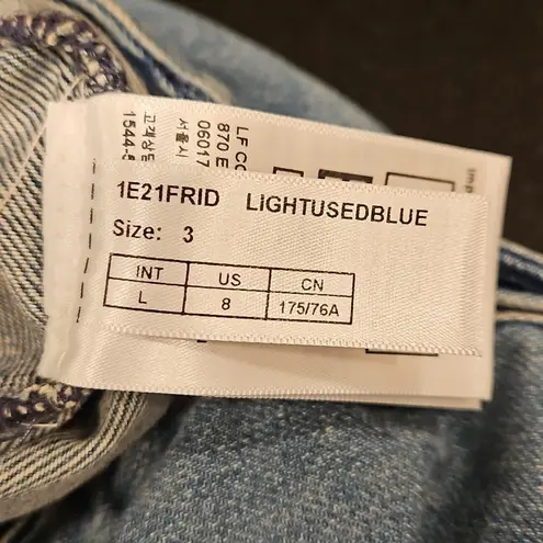 Ba&sh 💕💕 Frieda Denim Jumpsuit ~ Light Used Blue Size 3 = Large 8 US