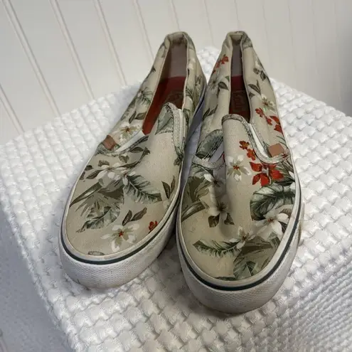 Keds  Women's Jump Kick Slip on Sneaker Tropical Print Beige Size 8.5 - Image 3