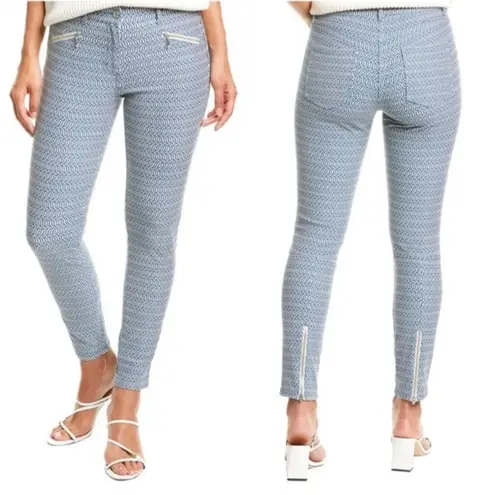 J. McLaughlin Baxter Jeans Micro Aegean Link Print Zipper Ankles - Sz 6 💚🎀