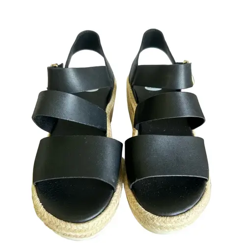 DR. SCHOLL'S Once Twice Black Women's Platform Sandal Size 6.5 #B1141