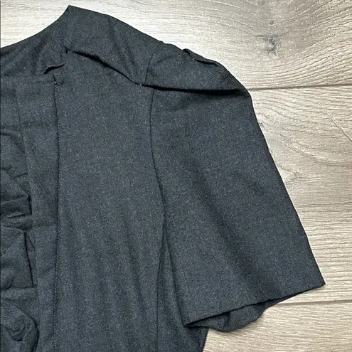 Miu Miu Gray Wool Classic Short Sleeve Dress Size 38