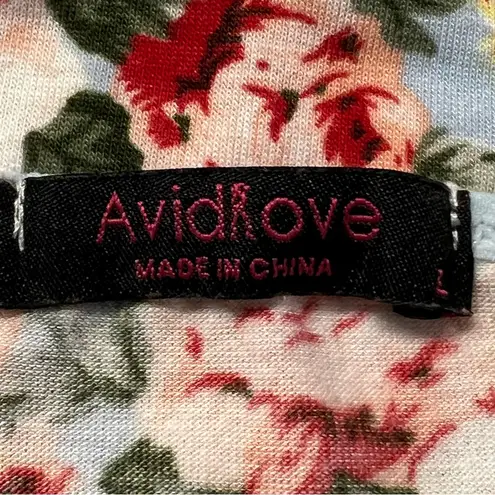 Avidlove Womens Y2K Babydoll Floral Lace Top Size L Coquette Fairy Cottagecore Feminine