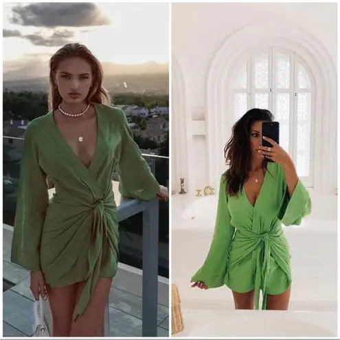 L'Academie The Janeiro Mini Dress in Lime