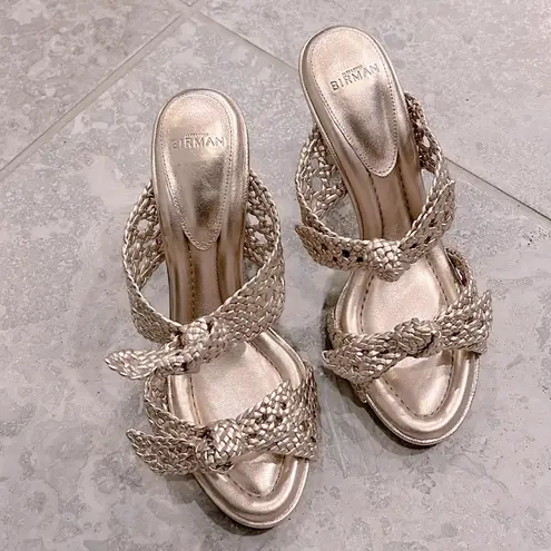 Alexandre Birman Clarita Braided Block Heel Sandals, NWT, Size 36