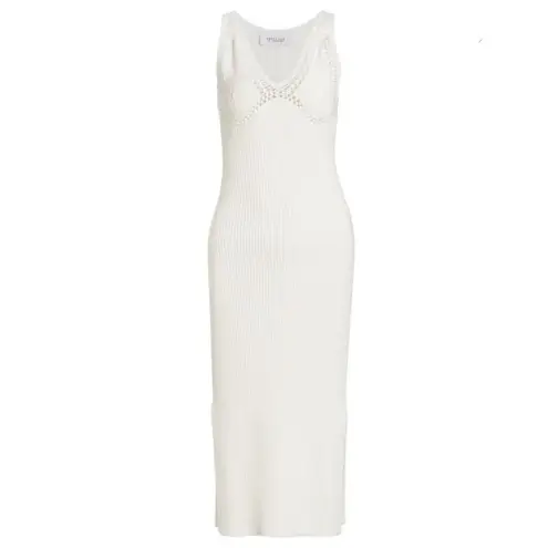 Derek Lam 10 CROSBY Valencia crocheted cotton-blend midi dress