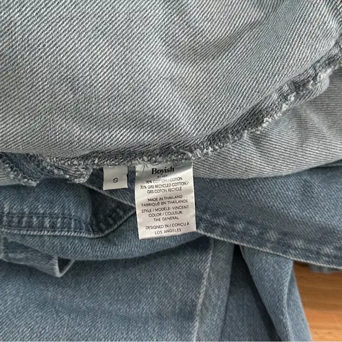 Anthropologie X Boyish The Vincent Coverall Jumpsuit Denim Tie Waist NWT Small Blue