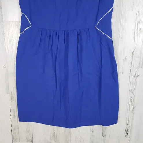 Colorblock NWT Royal Blue Sleeveless V-Neck Mini Dress Women's Size Medium