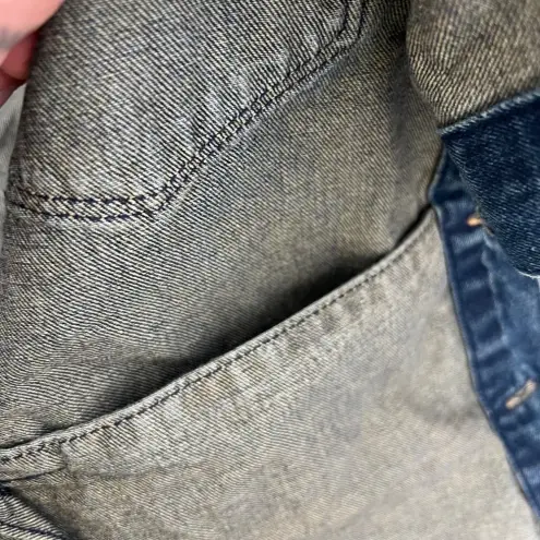 Men's Conspiracy by WESC Blue Denim Trucker Thrills Jacket Size L Womens Sz XL Size L - Image 7