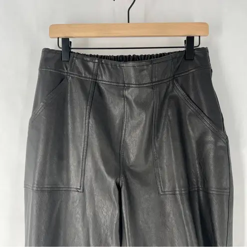 Spanx  Faux Leather-Like Jogger Elastic Waist‎ Pull On Relaxed Fit Casual Size XL