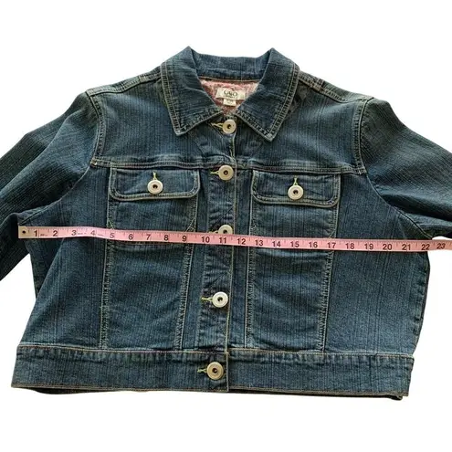 Via Penny Lane Reworked Apparel | The Beatles Yellow Submarine Denim Jacket Blue Size 14