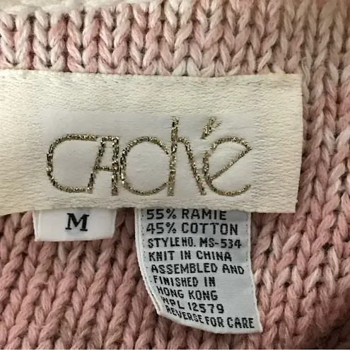 Cache  Multicolor Cable Knit Sweater thumbnail 4