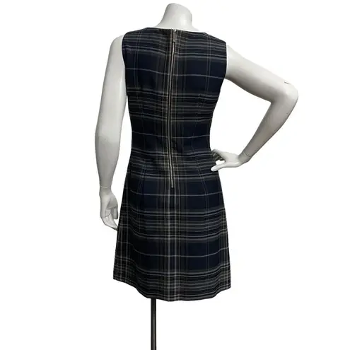 Tommy Hilfiger  Women's Plaid Sleeveless A-Line Dress size 2 Dark Academia Gothic