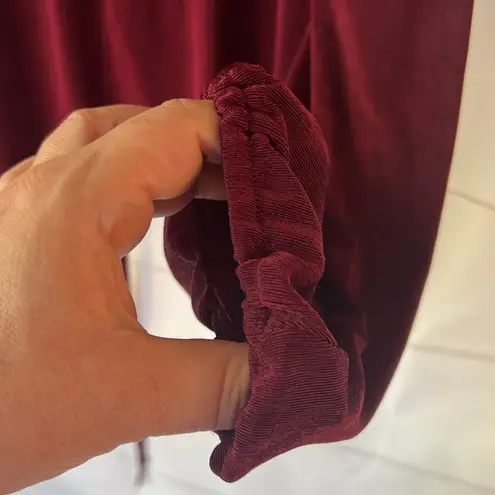 None Maroon peasant with drawstring in front and long sleeves - Image 4