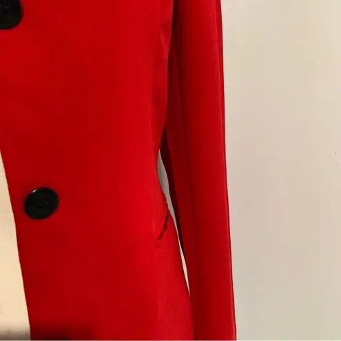 Petite Sophisticate Collectibles Vtg Red Holiday Long Sleeve Christmas Blazer 2