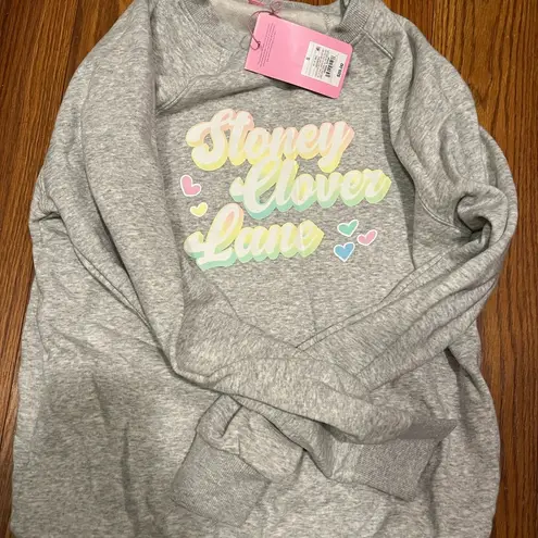 Stoney Clover Lane NWT  x Target Crew Sweatshirt Gray S