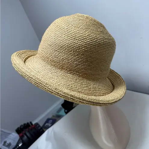 Helen Kaminski Australia Natural Raffia Round Rim Hat Tan