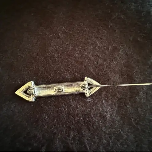 Kenneth Jay Lane Art Deco bar style & multi stone brooches silver & crystals