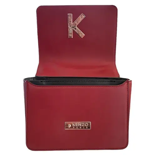 Kenzo Paris Cow Leather Crossbody Handbag W/ Strap