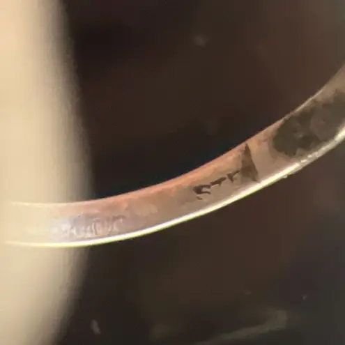 Antique Citrine Marcasite Hallmarked Sterling Silver Large Art Deco Estate Ring Yellow