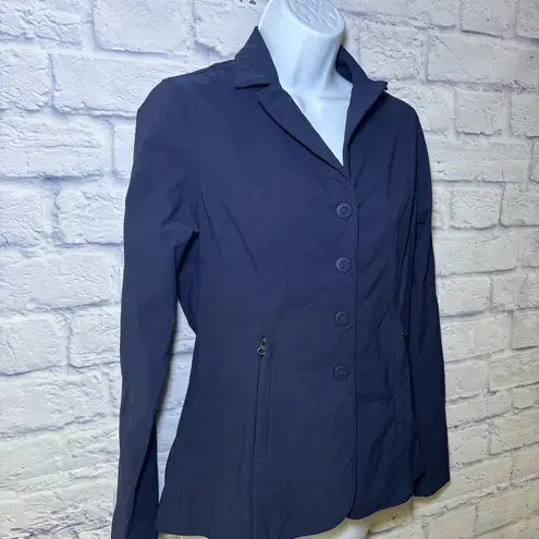 Kerrits Equestrian Competitor Coat Navy Horse Riding Jacket Stretch Small