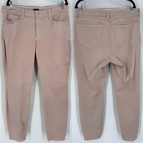 NYDJ Alina Legging Skinny Jeans Khaki Tan Color Size 14W