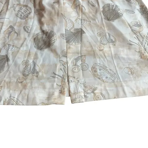 Quantum Sportswear Vintage Cream Shell Skort Skirt Athletic Casual Size Large Tan