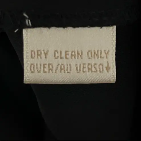 Dana Buchman Women’s Long Sleeve Black Lace & Velvet Dress Size 12 Silk Blend