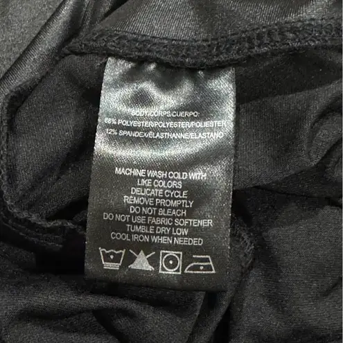 Andrew Marc Sport Black Faux Leather Athletic Leggings Women’s Large