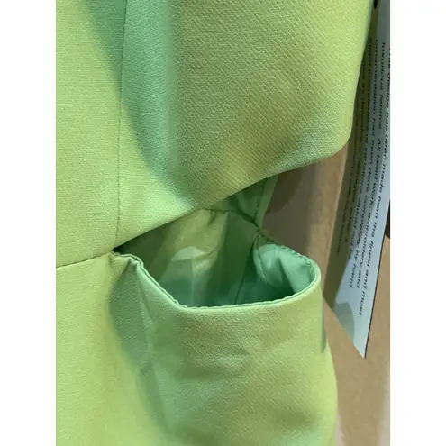 Aidan Mattox $195 Women's Green One-Shoulder Cutout Gown Dress Size 2 HOCO