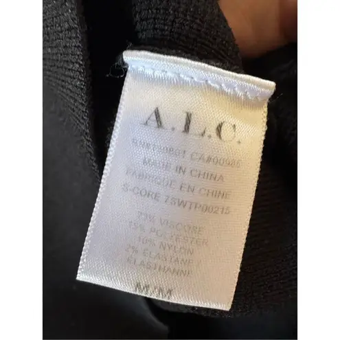 ALC Frank A.L.C. Victoria High-End Designer Black Stretch Knit Tank Top Size Medium
