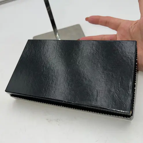 Gianni Versace Vintage Black Croc Embossed Leather Wallet with Box