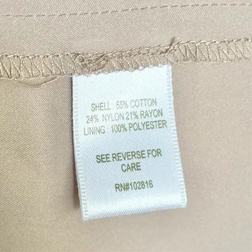 Garnet Hill Women’s Battenberg Lace Overlay Mini Dress White Cream Brown Size 16